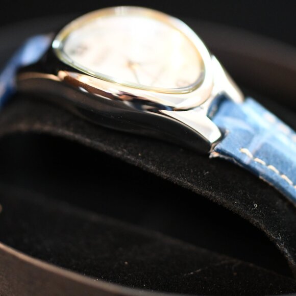 ECCLISSI Sterling Silver Woman's Watch, model 22690 with Leather Band - Picture 3 of 11